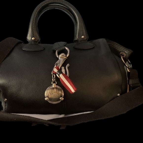 BALLY Leather Tote Bag with Shoulder Strap - Picture 2 of 4